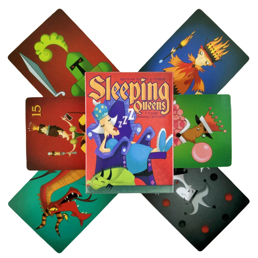 Vollständig Englisch Sleeping Queens Brettspielkarte Familiengeschenk Wake Up Queen Strategiespiel Lustiges Kinderspiel Karten Hauptbild