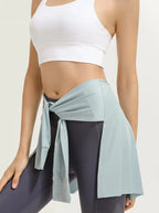 Fitness-Rock, Hüftabdeckung, Workout-Fitness-Bekleidung, Tanz-Ballett-Röcke für Damen, Sport-Yoga-Kleid, kurzer Oberschenkel-Abdeckungsrock