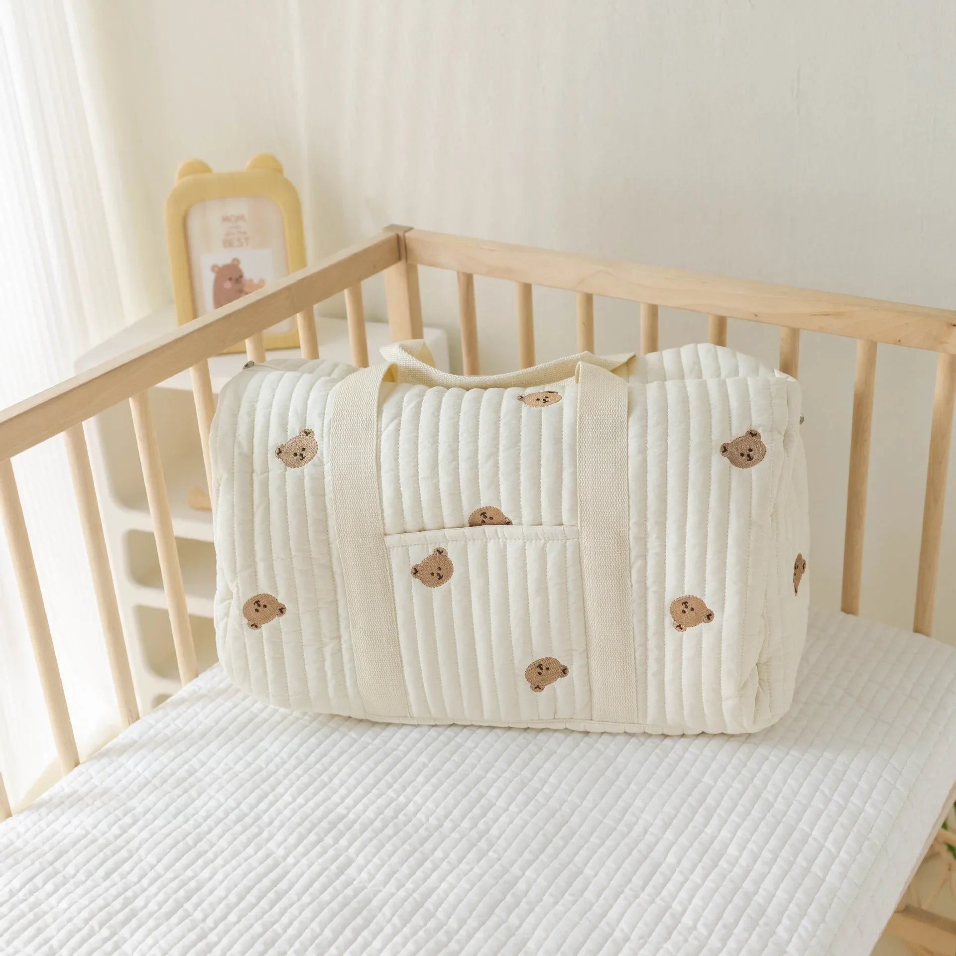 Große Wickeltasche Umstands-Baby-Windel-Aufbewahrungstasche Großes Fassungsvermögen Babyartikel-Organizer Damen-Reisetasche Multifunktionale Handtasche