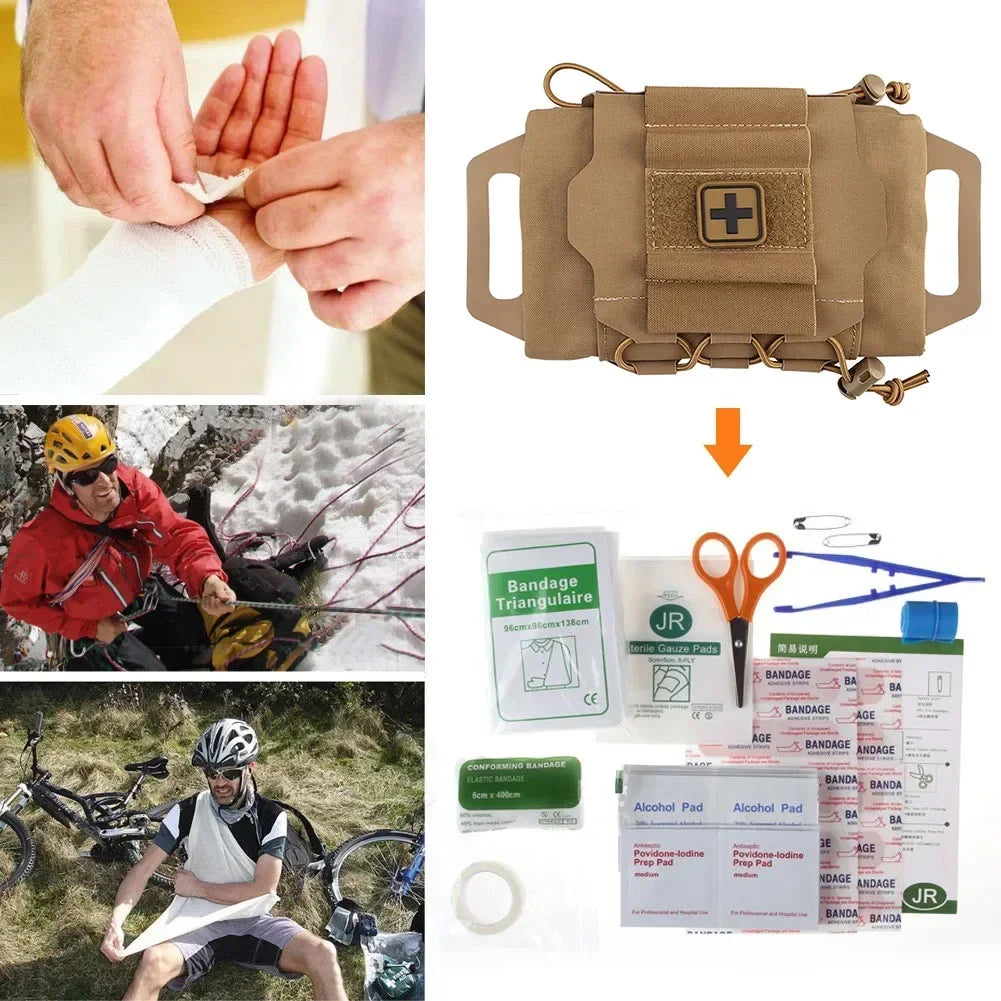 IFAK-Sets Taktisches Erste-Hilfe-Set MOLLE Medizintasche Schnelleinsatz-Notfall-Überlebensset Outdoor-Erste-Hilfe-Überlebensset