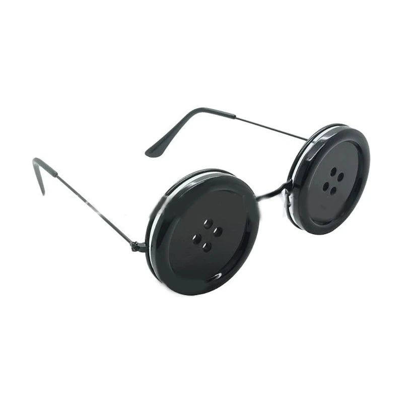 Coraline Knopfaugen-Brille Halloween Cosplay Brillen Requisiten Neuheit Lustige Brille für Andere-Mutter-Kostümzubehör