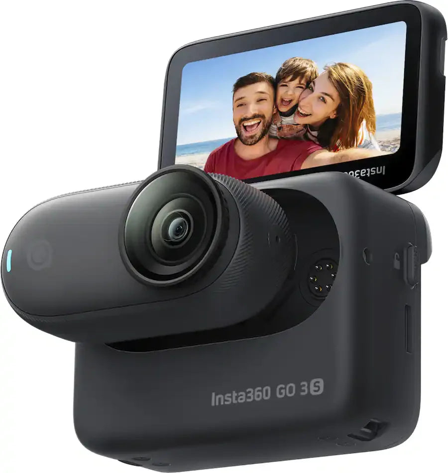 Insta360 GO 3S 128GB (offiziell überholt) – Vlog Mini 4K Kamera, POV freihändig, universelle Befestigung, Stabilisierung