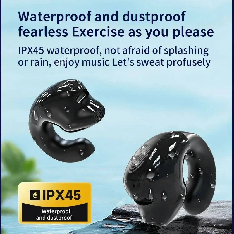 Kabellose Kopfhörer Bluetooth 5.3 Ohrhörer mit Mikrofon Einzelner In-Ear Sport Wasserdichte TWS Earbuds Bluetooth Freisprech-Headset