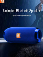 TG117 Portable Outdoor Wireless Bass Speaker With Charging Cable And Aux Cable - FM TF USB Plug-in Card Compatible