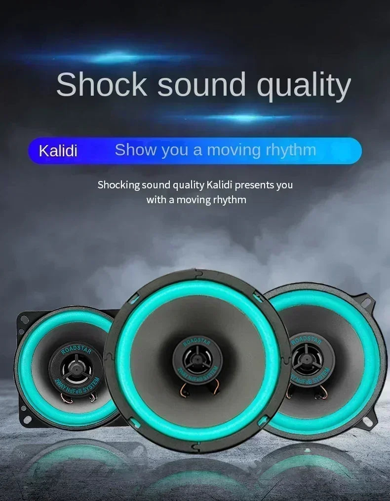 4/5/6,5 Zoll Universal Auto Koaxiallautsprecher HiFi Automotive Audio Full Range Frequenz Subwoofer Verbesserter Auto Stereo Sound