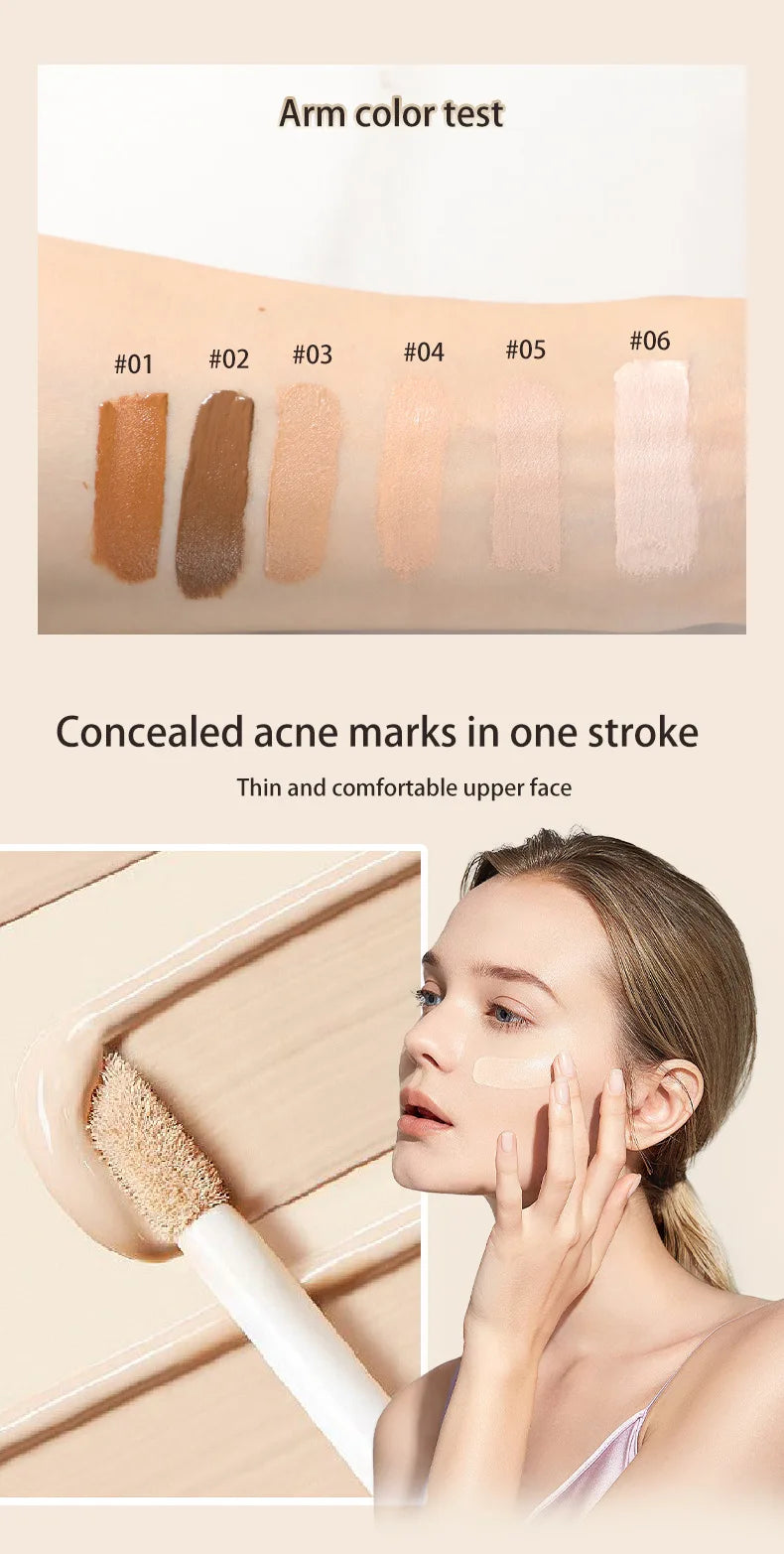 Flüssiger Concealer Matt, hohe Deckkraft, wasserfest, ölkontrollierend, feuchtigkeitsspendend, langanhaltend, professionelles Gesichts-Make-up