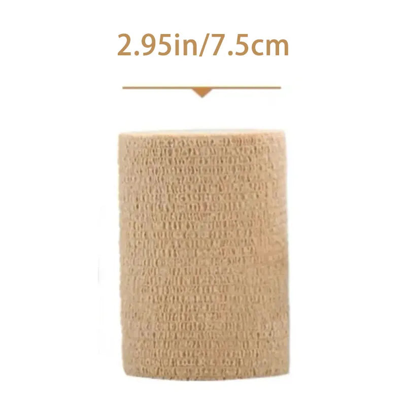 10 Rollen Medizinischer Klebeverband Elastisches Atmungsaktives Sport-Selbstklebeband Beige Wickelband für Finger Handgelenk Knöchel Erste Hilfe