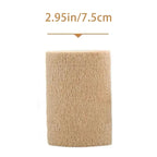 10 Rollen Medizinischer Klebeverband Elastisches Atmungsaktives Sport-Selbstklebeband Beige Wickelband für Finger Handgelenk Knöchel Erste Hilfe