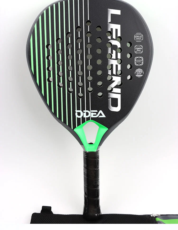 ODEA Beach Tennis Schläger Vollcarbon Rauhe Oberfläche Outdoor Sport Schläger Für Herren Damen Erwachsene Fortgeschrittene Spieler 3K 18K