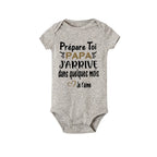 Mach dich bereit, Papa, ich komme in ein paar Monaten – Ankündigung, schwanger, Baby-Bodysuit, Junge, Mädchen, Kleinkind-Strampler, Babyparty-Geschenk