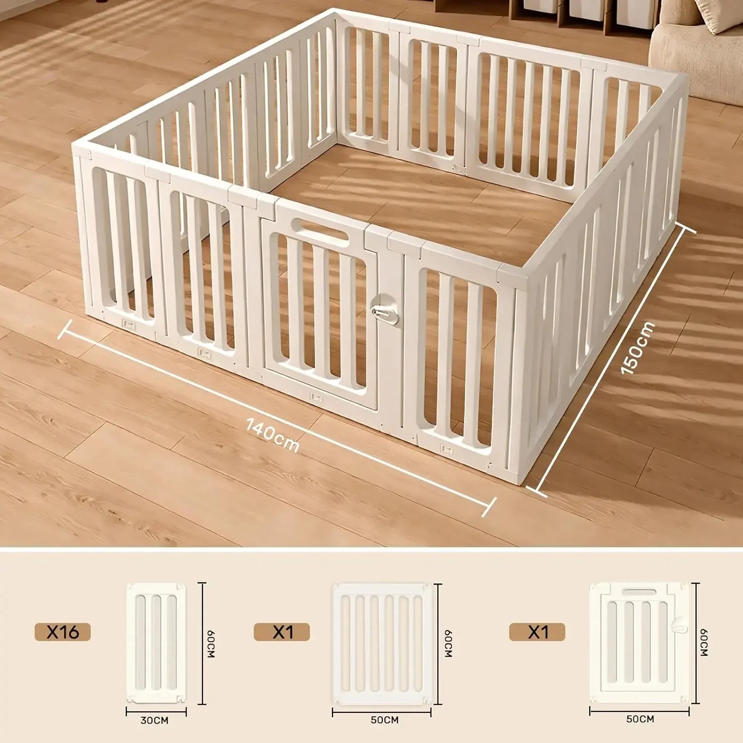Baby- und Kleinkind-Laufstall, Schutzgitter für Babyzäune, Baby-Laufställe für drinnen und draußen