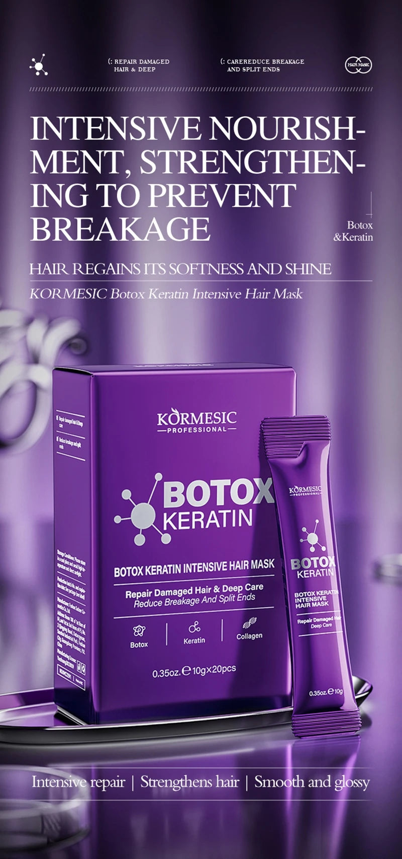 Magische Keratin Haarmaske 5 Sekunden Reparatur Beschädigtes Frizziges Haar Weich Glatt Glänzend Nährende Tiefenwirksame Feuchtigkeit Haarpflegeprodukt