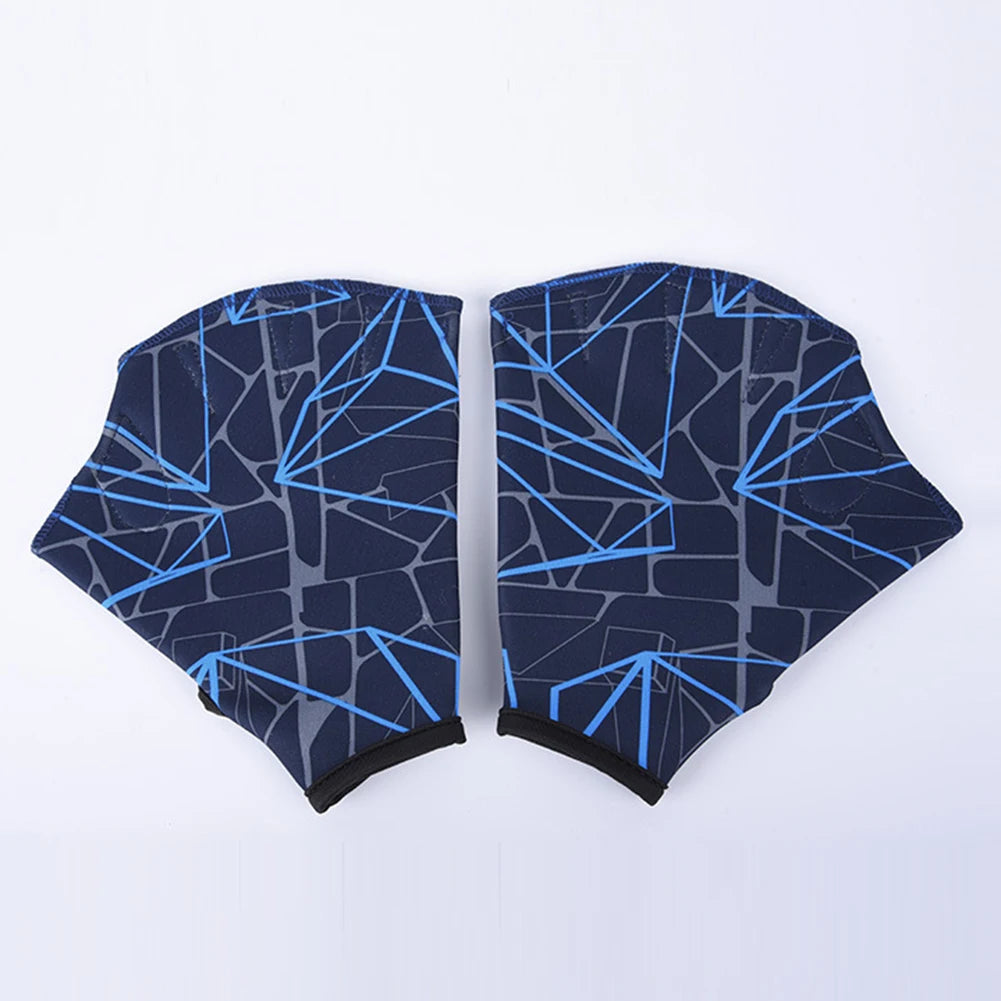 2x Schwimm-Handflossen Schwimmflossen Finger Schwimmhäute Damen Herren Paddel Wassersport Handschuhe fürs Schwimmtraining Schwimmhandschuhe