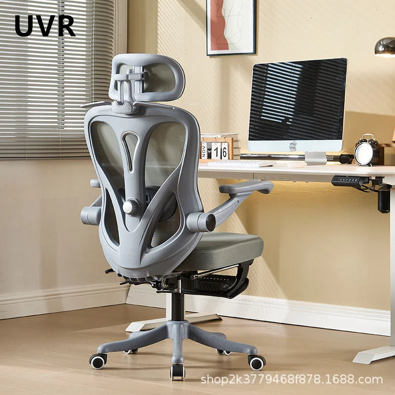 UVR Hochwertiger Bürostuhl, bequem, verstellbar, Chefsessel mit Netzrückenlehne, ergonomisches Design, Möbel, Gaming-Computerstuhl
