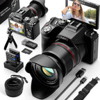 NBD 5K&64MP Digitalkameras für Fotografie, 16-fach optischer Zoom Kamera mit WiFi & App-Steuerung, Vlogging Kamera mit Autofokus