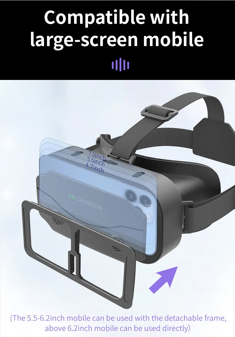 VR Brille 3D Virtual Reality Headset Geräte Helm Linsen Goggles Smart Für Smartphones Handy Mobil Spiel Viar Viewer Set