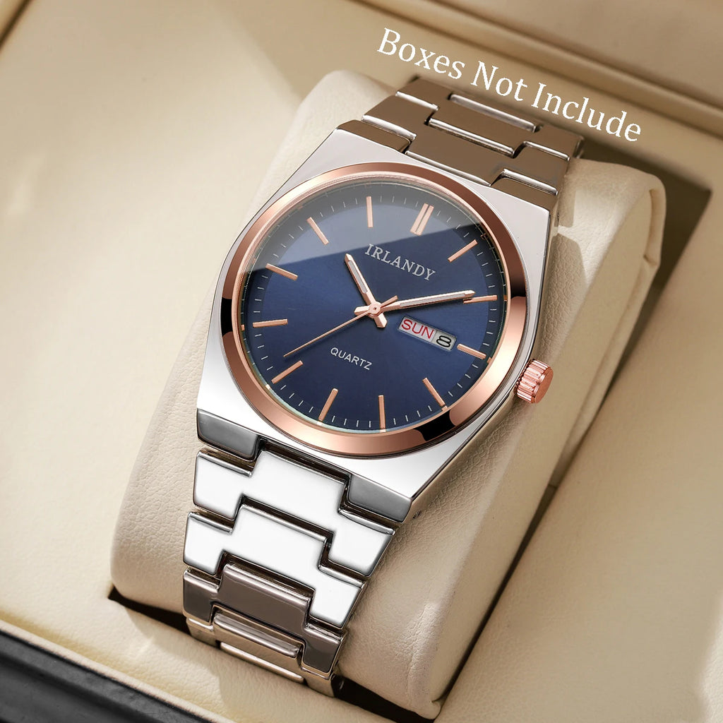 Luxus-Herren-Business-Uhren Kalender Quarz-Armbanduhren Für Herren Uhr Reloj Hombre (Ohne Box)