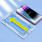 Oleophobe, staubfreie Displayschutzfolie für iPhone 17 Pro Max 16 15 13 11 12 14 Pro Max SE 7 8 XR Einfache Installation Glas