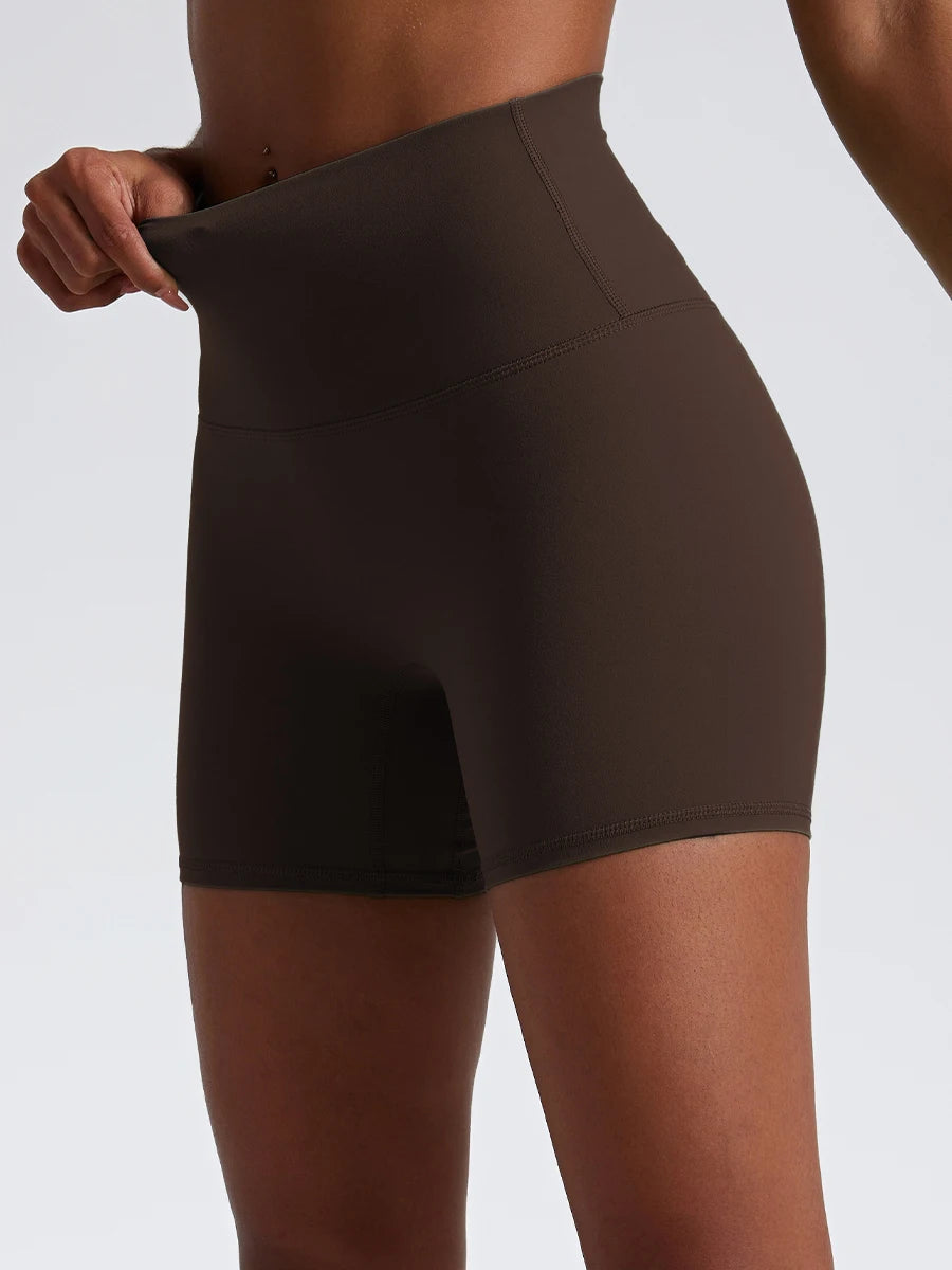 Hearuisavy Damen Yoga Shorts Sommer Soft Buttock Lift Gym Leggings High Waist Sport Shorts Damen Running Workout Shorts Female