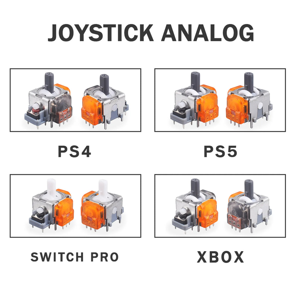2/10 Stück Ersatz-TMR-Effekt-Joystick 3D-Analogstick für DualSense PS5 PS4 Controller für Xbox Series X/S Reparaturteile
