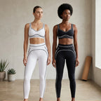 Women Striped Sexy Yoga Set, High-elasticity Quick-drying Sports Vest with Trousers, Fitness Gym Workout Outfit for Daily Sports
