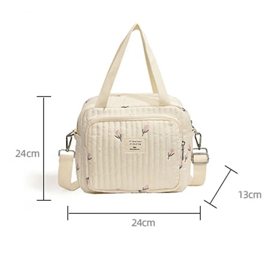 Niedliche Bären Wickeltasche Baumwolle Reißverschluss Windeltasche Damen Handtasche Windel-Caddy Organizer Baby Umstands-Reisetasche