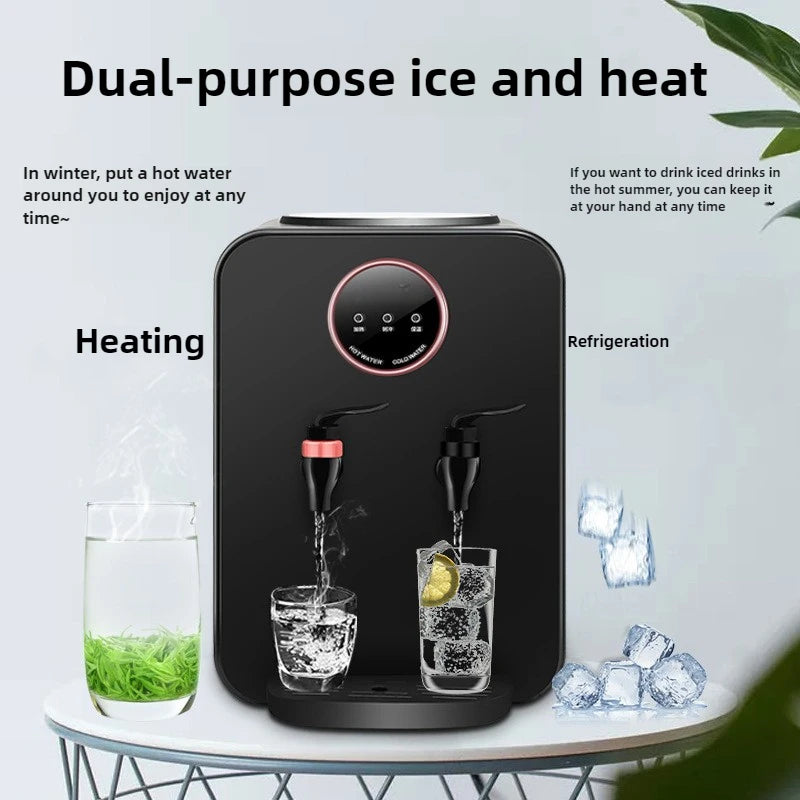 110V 220V Tisch-Kalt-/Heißwasserspender, Haushalts-Eis- & Warm- & Heißwasserbereiter mit automatischer Temperaturregelung Zweitbild