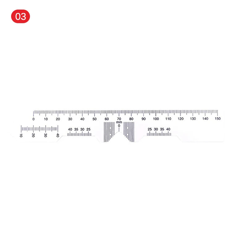 1/4 Stück PD Lineal Optischer Messschieber PD Lineal Pupillenabstandsmesser Augenoptisches Werkzeug Augenokkluder Für Sehtest Augenpflege