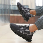 2025 Unisex Laufschuhe Herren Damen Leichte Mesh Atmungsaktive Bequeme Flache Weiche Tennisschuhe Sommer Schnürsneaker Herren