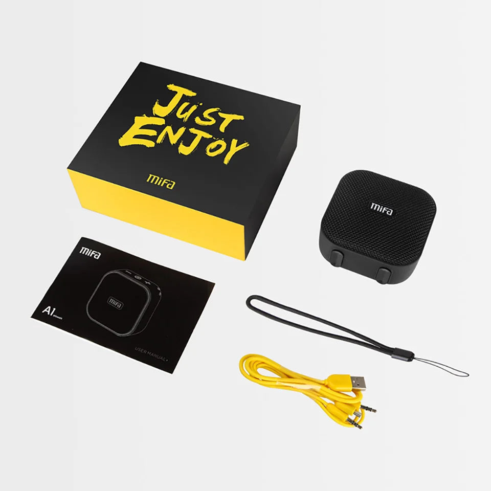 Mifa A1 Kabelloser Bluetooth Lautsprecher Wasserdichter Mini tragbarer Stereo-Musik-Outdoor-Freisprechlautsprecher für iPhone für Samsung-Telefone