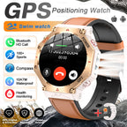T-Rex 3 Ultra Militärische GPS-Smartwatch 10ATM Wasserdicht Kompass Höhenmesser Barometer AMOLED Herren HD Anruf Sport-Smartwatch