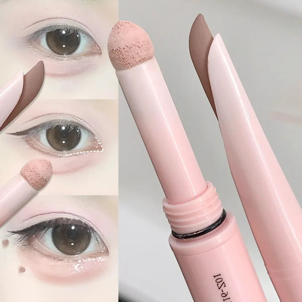 Doppelseitiger Lying Silkworm Eyeliner Pencil Diamond Glitter Matt Aegyosal Pen Aufhellende Creme-Lidschatten-Highlighter-Augen-Make-up Hauptbild