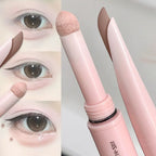 Doppelseitiger Lying Silkworm Eyeliner Pencil Diamond Glitter Matt Aegyosal Pen Aufhellende Creme-Lidschatten-Highlighter-Augen-Make-up