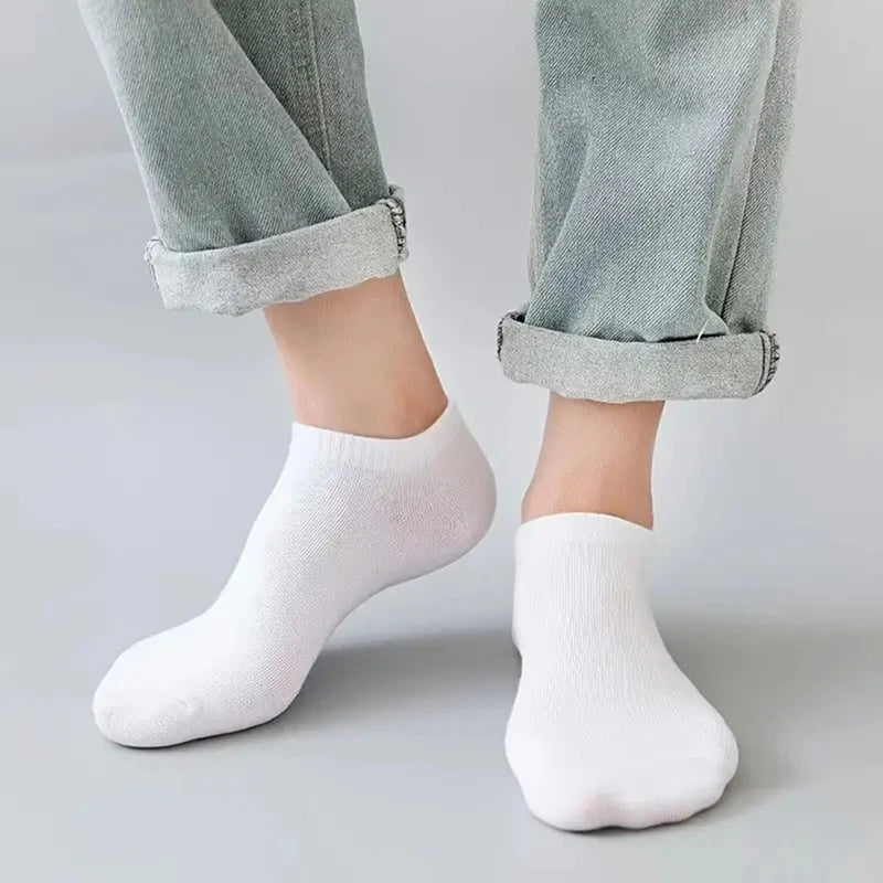 10/20/30 Paar Herren Socken Ankle Socks Weiß Schwarz Atmungsaktiv Bequem Schweißabsorbierend Boot Socken Unisex Freizeit Uni Kurze Socken