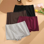 FINETOO 3er-Pack Damen Baumwoll-Boyshorts Atmungsaktive Low-Waist Unifarben Unterwäsche Damen Legere Sport Boxershorts Unterhosen
