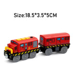 RC Electric Train Set Locomotive Magnetic Train Diecast Slot Toy Fit for Brand Wooden Railway Tracks Toys for Children Gifts