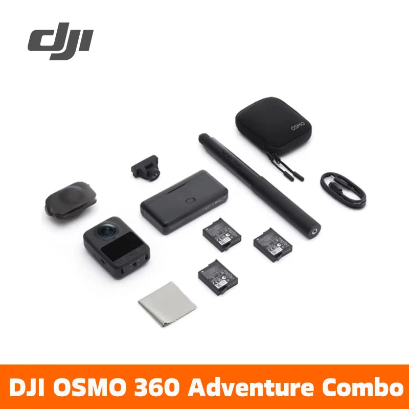 DJI Osmo 360 Standard Bundle 360-Grad-Kamera mit 1-Zoll-Sensor ° 8K Native Video ° 120 MP Foto Osmo 360