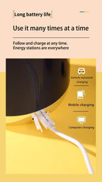 Elektrische Orangenpresse Tragbarer Zitrusentsafter Fruchtsaftpresse Fruchtfleischabscheider Entsafter USB-Ladefunktion 600 ml Smoothie-Mixer