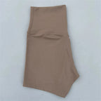 Sexy einfarbige Damen-Fitness-Sportshorts, hohe Taille, athletische Yoga-Shorts, Bein-Radfahren, umfassendes Training, Jogging, Squat-Proof