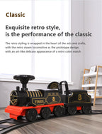 Kinder Zug Reitspielzeug Eisenbahn Klassisches Elektromodell Kann Einen Kleinen Zug Schienenwagen Transportieren Kinder Baby Lauflernwagen Spielzeug Jungen