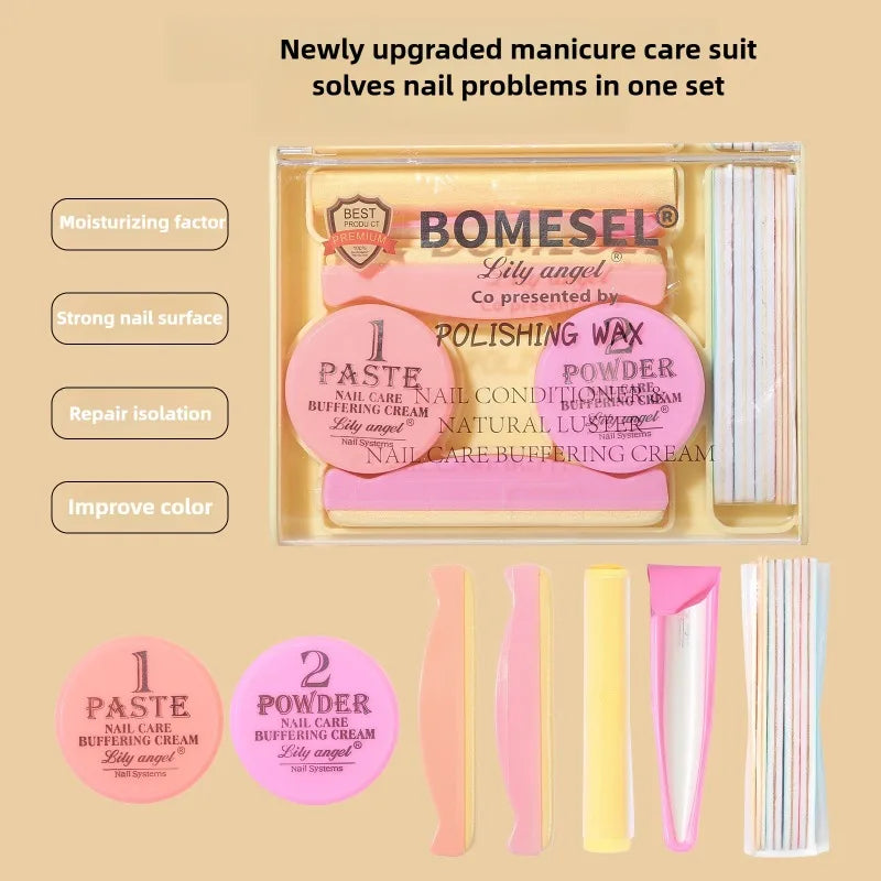 Maniküre-Set Pulver-Nagel-Kit Stärker Professionelle Vielseitige Werkzeuge für Reisen Mädchen Frauen Home Beauty Polierwachs
