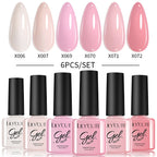 LILYCUTE Nagelgel-Politur-Set, Rosa Grün, Frühling, DIY-Nagelkunst-Design, lang anhaltend, Soak Off UV Gel, Maniküre, Malgel, Vernis-Kit