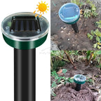 4/8X Solar-Vertreiber Solarbetrieben Ultraschall Sonic Maus Maulwurf Schädlings Nagetier Abwehr Vibrationswelle Garten Rasen Bauernhof Feld Außenbereich