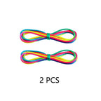 Regenbogen Cats Cradle Schnur 1.6M/63 Zoll Lange Regenbogen Bunte Fingerschnur Chinesische Fingerspiele Spielzeug für Kinder