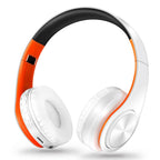 Herren Geschenk Gold Wireless Kopfhörer Bluetooth Kopfhörer Stereo Headset Spiel mit eingebautem Mikrofon, universell für Android und iOS