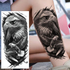 1 Blatt Kobra Schlange Drache Skorpion Temporäre Tattoos für Männer Frauen Wasserdicht Langlebig Löwe Tiger Wolf Fake Tattoo Aufkleber
