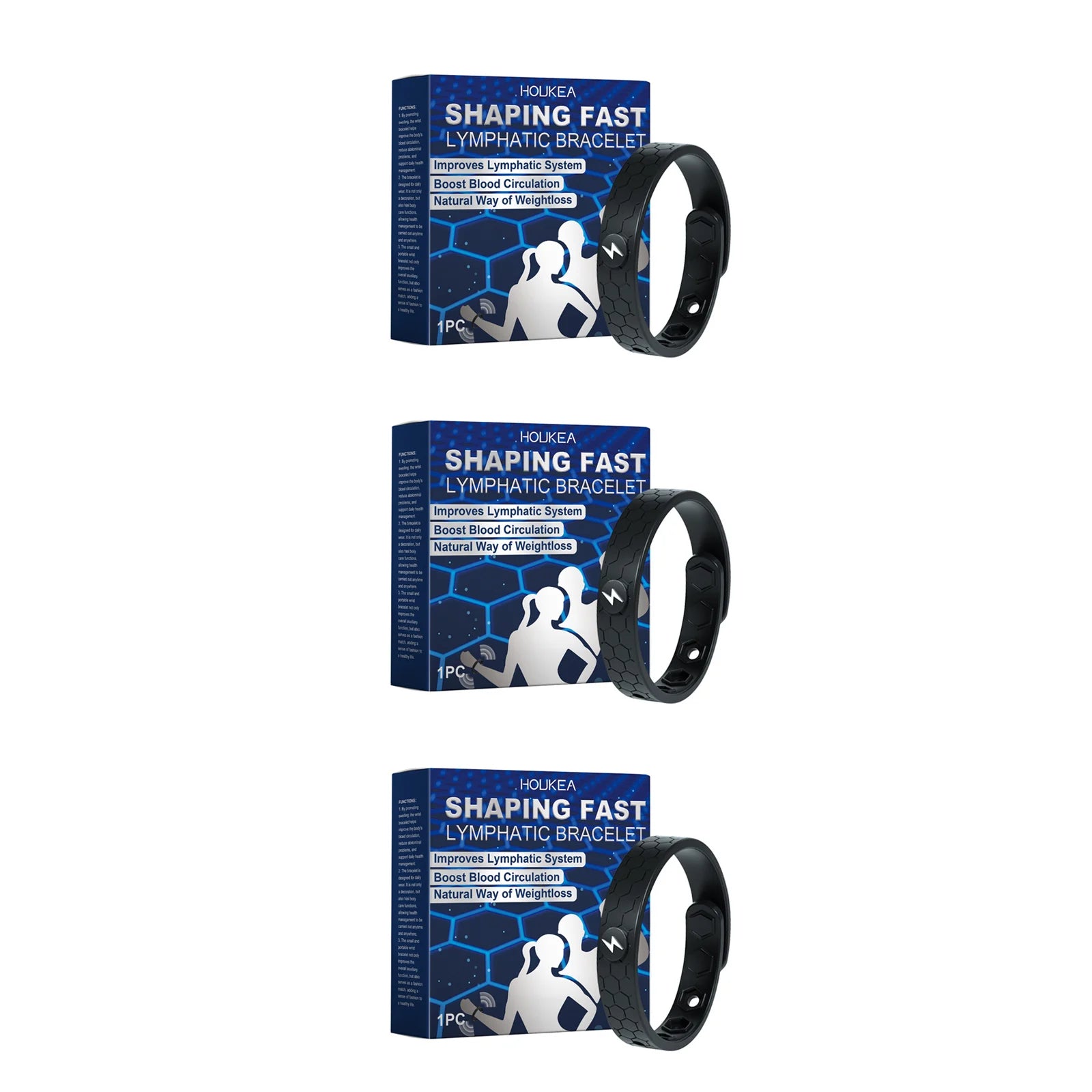 Unisex Gewichtsverlust Armband Fettverbrennung Körperformung Anti-Müdigkeit Energie-Therapie Stoffwechselverbesserung Lymphdrainage Armband
