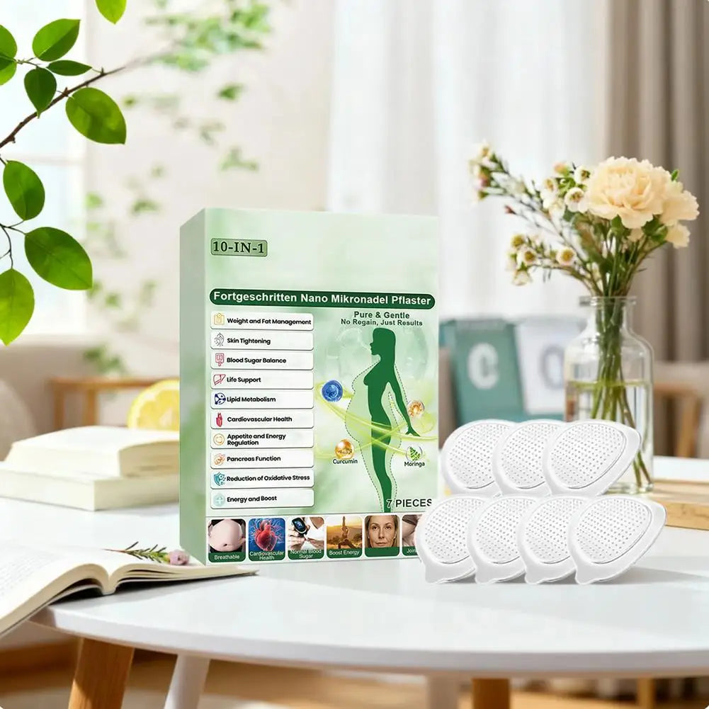 2026 Der neueste Nano-Microneedle-Straffungssticker – Moringa- und Curcumin-Extrakt, Hautstraffung, Fettmanagement für Frauen und Männer