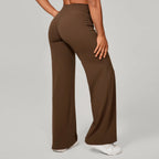 Damen gerade Yoga-Leggings weicher, dehnbarer Stoff Damen-Yogahosen GYM Schweißableitende Eigenschaften Lauf-Sport-Hosen