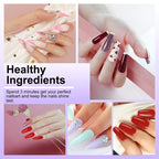 Gel-Nagellack-Kit, professionelles Nagelgel-Kit mit Nageltrockner, Soak-Off-Nagellack-Kit, Unterlack, Überlack, Maniküre-Werkzeug-Set